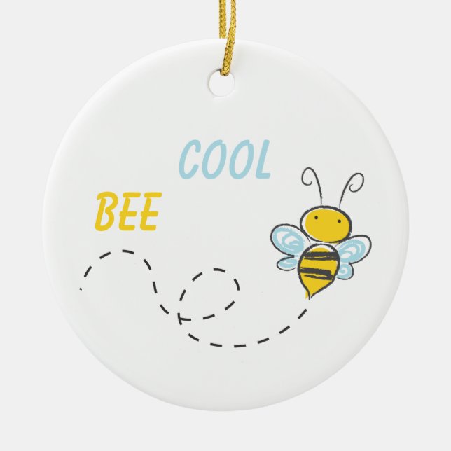 Décoration En Céramique Personnalisé Cool d'abeilles (Devant)