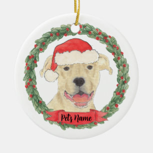 Décoration En Céramique Personnalisé Fun Tan Staffy Pitbull