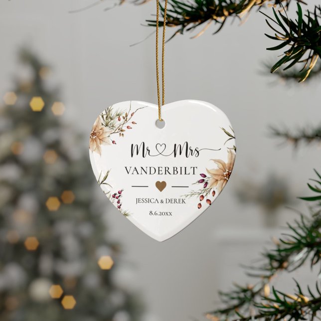 Décoration En Céramique Personnalisé Premier Noël Marié Garçons (Créateur téléchargé)