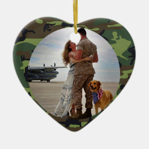 Décoration En Céramique Personnalisé Toujours Mon Héros Camouflage de l'Ar