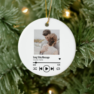 Décoration En Céramique Personnalisée Nouvelle Chanson Photo Playlist