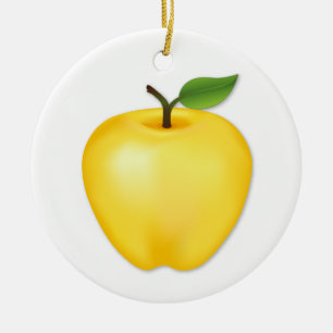 Décoration En Céramique Personnaliser Golden Delicious Apple