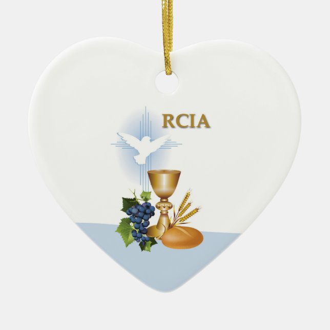 Décoration En Céramique Personnaliser, RCIA Félicite le sacrement catholiq (Devant)