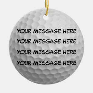 Décoration En Céramique Personnalisez-le, boule de golf