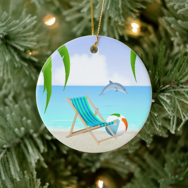 Décoration En Céramique Personnalité de Beach Fun Dolphin (Arbre)