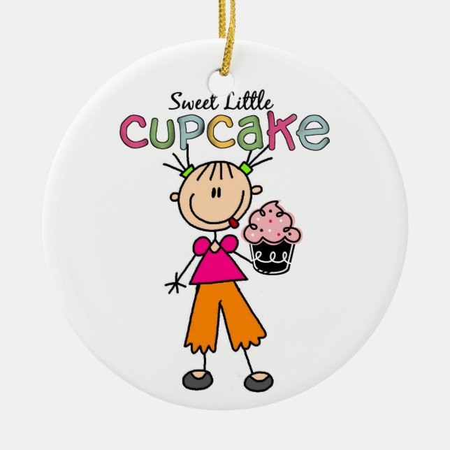 Décoration En Céramique Petit Cupcake doux (Devant)