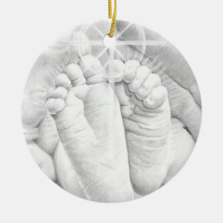 Décoration En Céramique Petit pied bébé