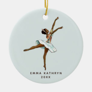 Décoration En Céramique Petite Noire Ballerina Nutcracker personnalisé