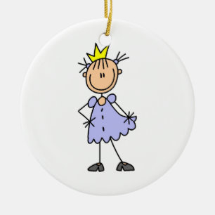 Décoration En Céramique Petite princesse avec couronne