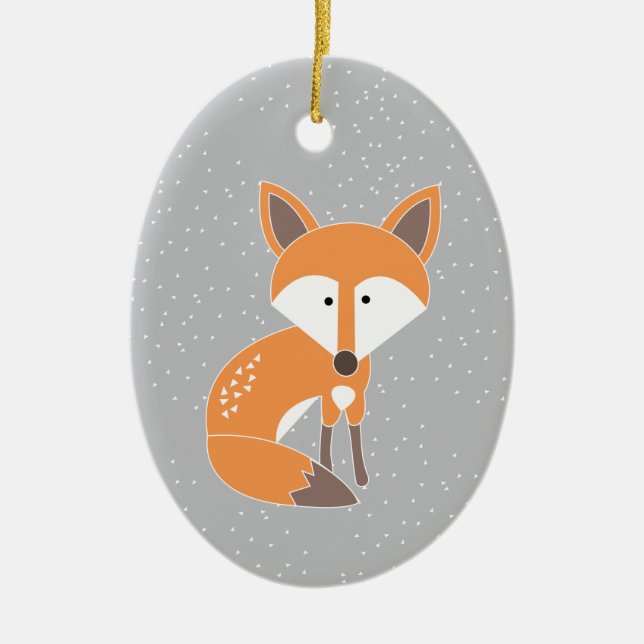 Décoration En Céramique Peu de Fox (Devant)