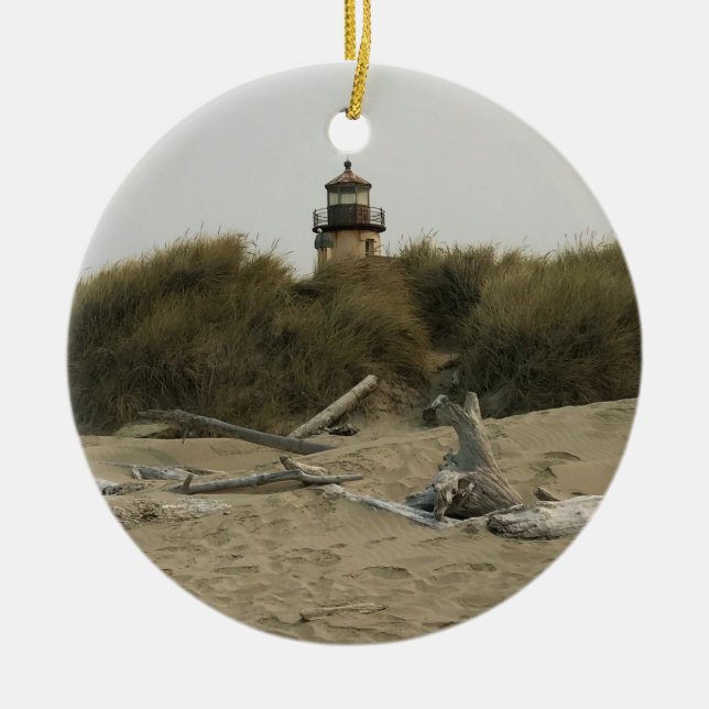 Décoration En Céramique Phare de la rivière Coquille, OU (Devant)