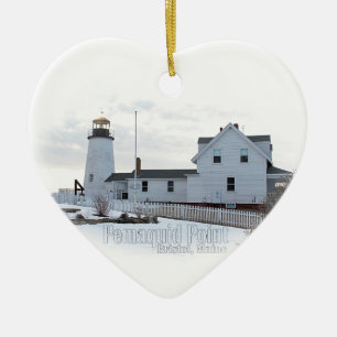 Décoration En Céramique Phare de point de Pemaquid
