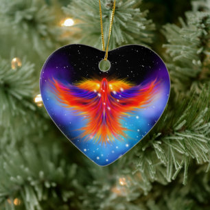 Décoration En Céramique Phoenix Nebula