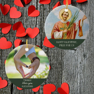 Décoration En Céramique Photo catholique Saint-Valentin