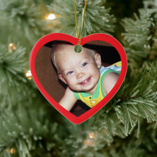 Décoration En Céramique Photo Christmas Ornament - your photo