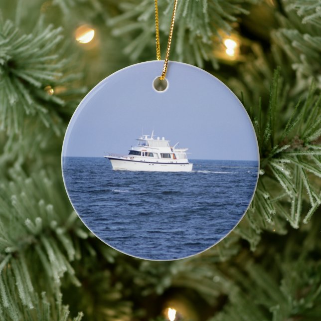 Décoration En Céramique Photo de bateau (Arbre)