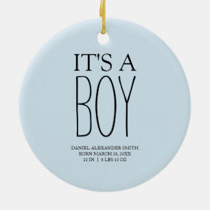 Décoration En Céramique Photo de bébé garçon Baby Blue