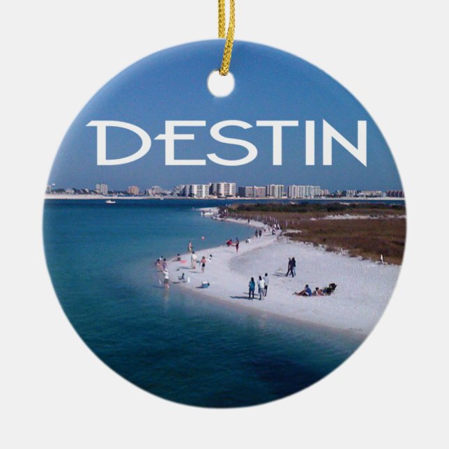 Décoration En Céramique Photo de Destin la Floride avec la plage et (Devant)
