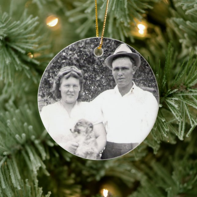 Décoration En Céramique Photo de famille et grappe de fleurs oubliées (Arbre)