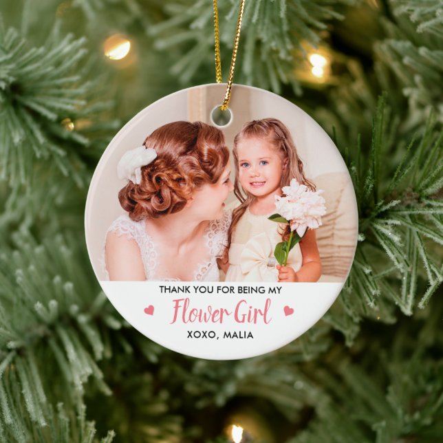 Décoration En Céramique Photo de Flower Girl Personalized Bridal Party (Arbre)