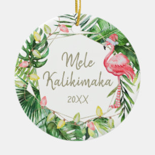Décoration En Céramique Photo de Mele Kalikimaka Hawaiian