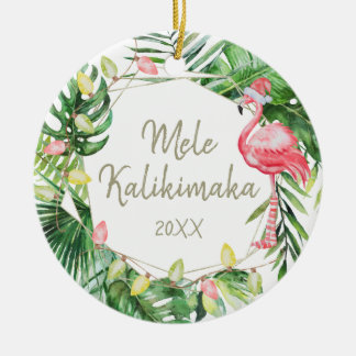 Décoration En Céramique Photo de Mele Kalikimaka Hawaiian