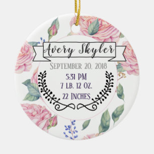 Décoration En Céramique Photo de Noël de disque de naissance de stat de