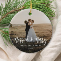 Photo de Noël mariée et mariée