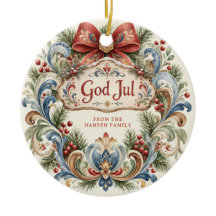 Photo de Rosemaling de Noël norvégien