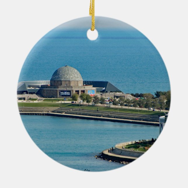 Décoration En Céramique Photo du Planétarium Lakefront de Chicago (Dos)