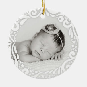 Décoration En Céramique Photo faite sur commande blanche simple douce de