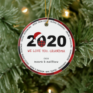 Décoration En Céramique Photo grand-mère portée 2020 COVID19