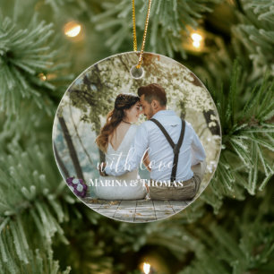 Décoration En Céramique Photo Mariage Personnalisée Avec Calligraphie Mod