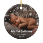 Photo mignonne Snowflakes Baby First Christmas