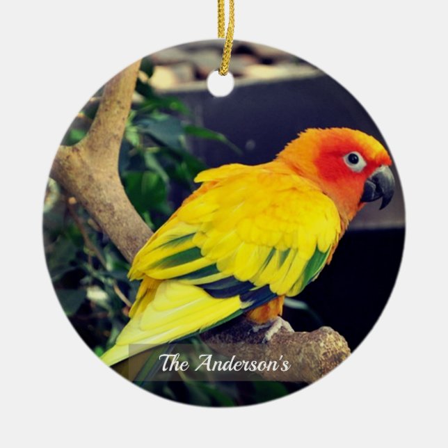 Décoration En Céramique Photo personnalisée Lovebird (Devant)