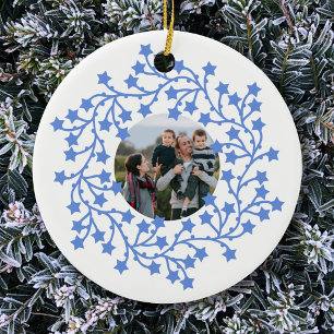 Décoration En Céramique Photo Star Wreath Vacances scandinaves