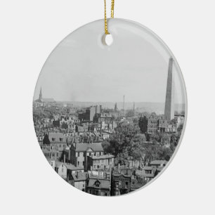 Décoration En Céramique Photographie vintage de Charlestown le