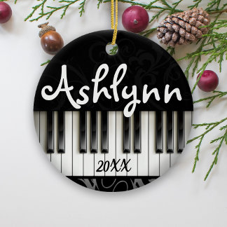Décoration En Céramique Piano Clavier Piano Personnalisé Pianiste Musicien