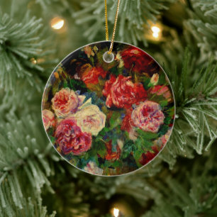 Décoration En Céramique Pierre Renoir célèbre peinture, Rose,