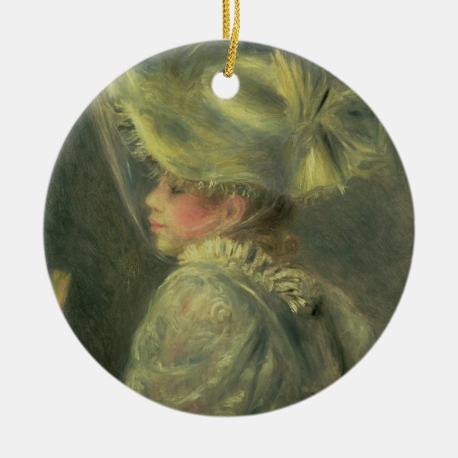 Décoration En Céramique Pierre un Renoir | le casquette blanc (Devant)