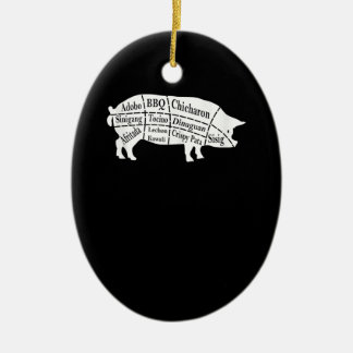 Décoration En Céramique Pig Parts Food BBQ Pinoy Adobo Amateurs Cadeau
