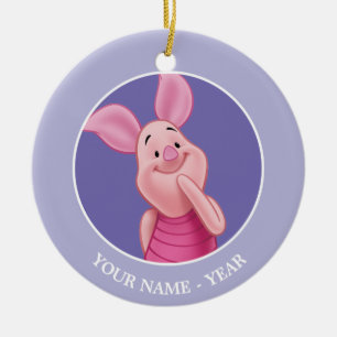 Décoration En Céramique Piglet Piglet Ajouter Votre Nom