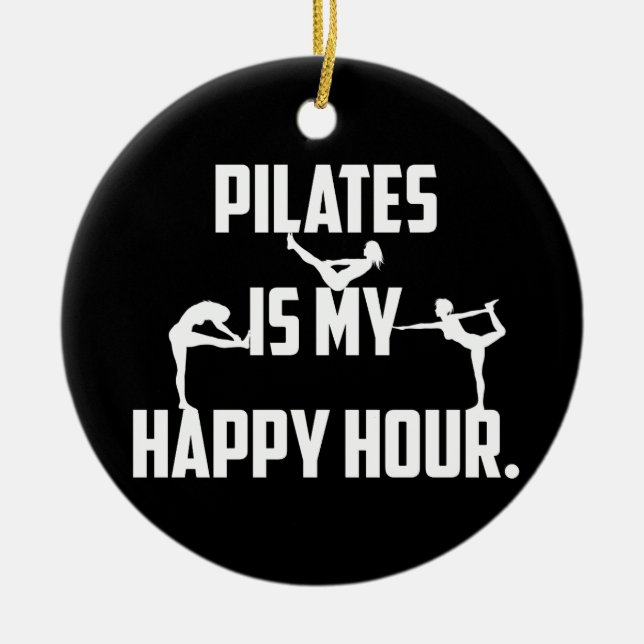 Décoration En Céramique Pilates est mon happy hour (Devant)