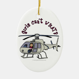 Décoration En Céramique Pilote d'hélicoptère léger