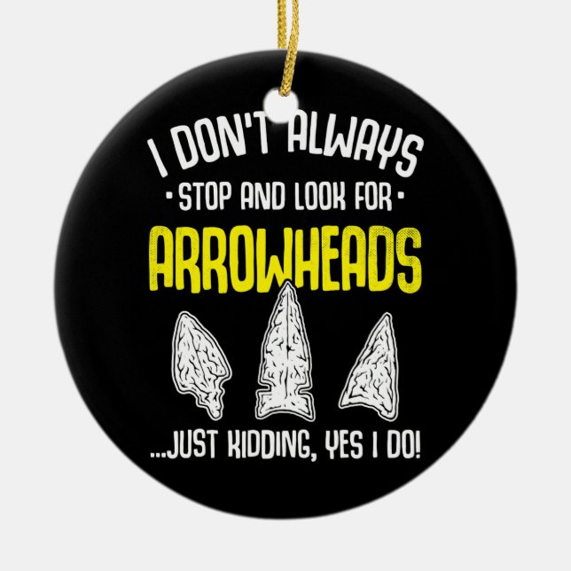 Décoration En Céramique Pinceau de chasse à pointes en arc Collecte de pin (Devant)