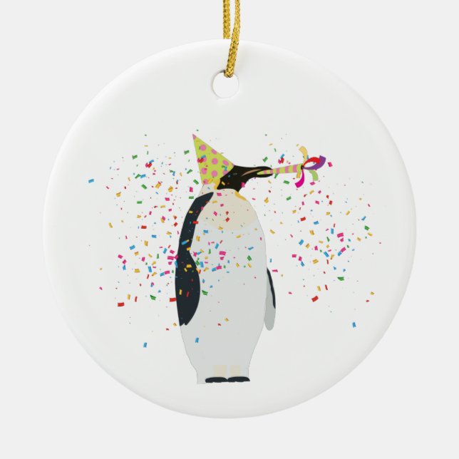 Décoration En Céramique Pingouin - Animaux ayant une fête (Devant)