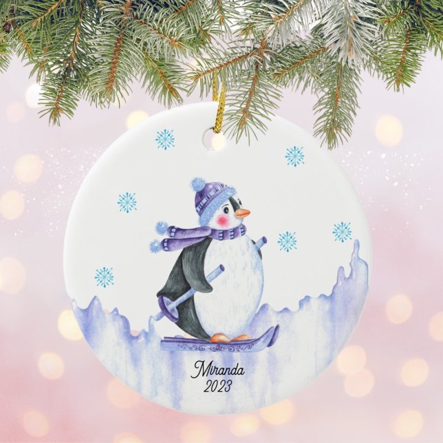 Décoration En Céramique Pingouin personnalisé (Créateur téléchargé)