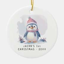 Pingouin pour bébé| Premier Noël pour bébé