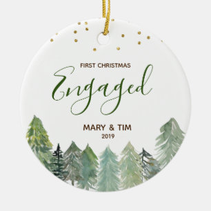 Décoration En Céramique Pins Arbres Noël Engagé Ornament Cadeau