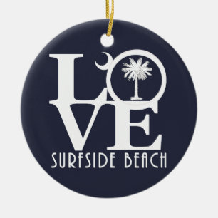 Décoration En Céramique Plage de Surfside d'AMOUR